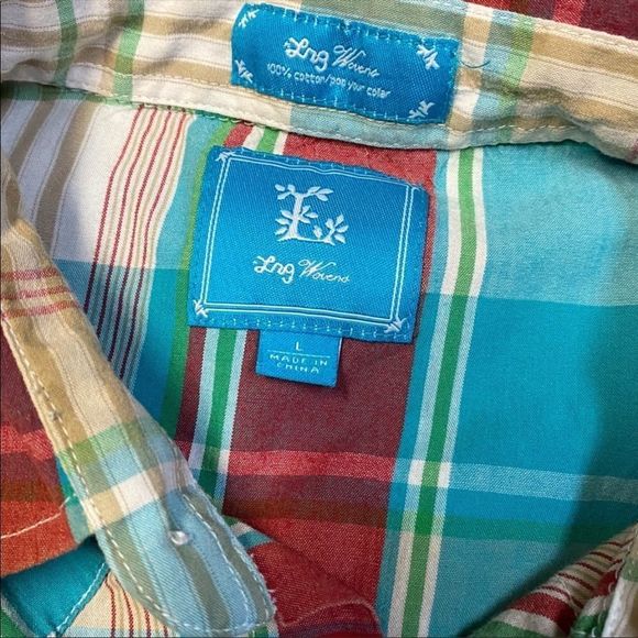 Lng WOVENS | Men’s Plaid Button Down Shirt - Picture 4 of 8